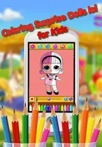 Coloring Surprise Dolls lol for Kids Screen Shot 3