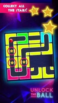 Neon Ball - Classic Slide Puzzle Game Screen Shot 7
