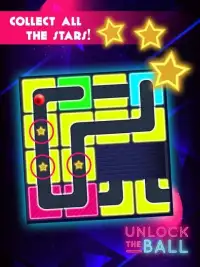 Neon Ball - Classic Slide Puzzle Game Screen Shot 2