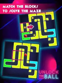 Neon Ball - Classic Slide Puzzle Game Screen Shot 3