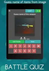 BATTLE QUIZ - PUBG knowledge quiz game for free Screen Shot 10