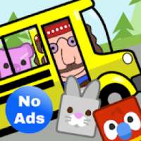 Preschool Bus: Toddler Games Free for 2 Year Olds