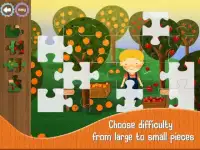 Kids Jigsaw Puzzles: Farm Animals & Vehicles Screen Shot 7