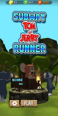 Subway Tom and Super Jerry Runner Screen Shot 4
