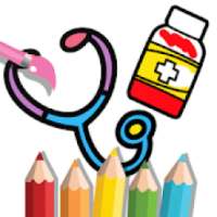 Toy Doctor coloring and drawing for Kids