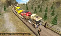 Offroad Army Car Transporter - World War Challenge Screen Shot 22
