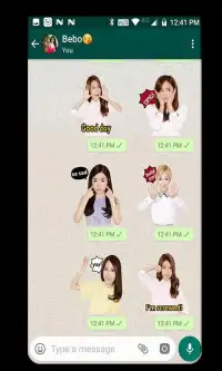 WAStickerApps Korean Idol Stickers Screen Shot 3