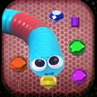 snake slither io 3d simulation Screen Shot 0