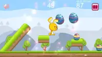 Easter Bunny Rabbit Race : Fun Rainbow Egg Hunt Screen Shot 1