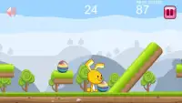 Easter Bunny Rabbit Race : Fun Rainbow Egg Hunt Screen Shot 0