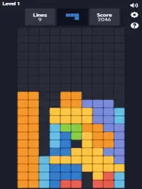 Brick Block Puzzle - Tetroid Swipe Game Screen Shot 2