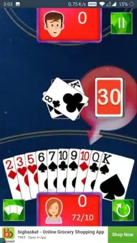 Gin Rummy Card Game (works without internet) Screen Shot 7