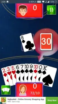 Gin Rummy Card Game (works without internet) Screen Shot 0