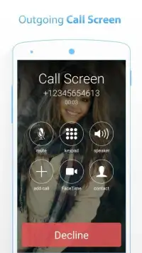 i Call Screen OS7 Phone Dialer Screen Shot 6