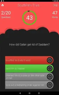 UnOfficial SouthPark Trivia Quiz Fan Game Screen Shot 0