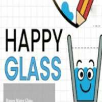 Happy * Water Glass