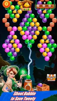 Bubble Real Shooter : Miss Witch Game 2019 Screen Shot 1