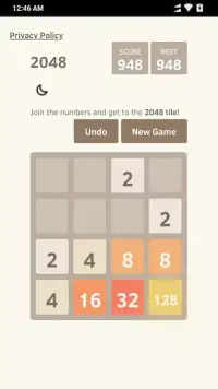 2048 - The Classic Puzzle Game Screen Shot 0