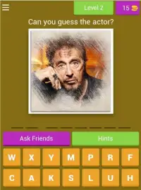 Guess the Popular Actor! - Quiz Game Screen Shot 2