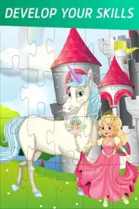 Unicorn Puzzle - Kids Puzzle Game Screen Shot 1