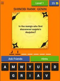 Shinobi Trivia: Naruto Screen Shot 26