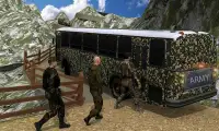 Off-road Army Bus Driver: Transport Truck Screen Shot 1