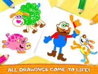 Old Macdonald had a farm * Drawing games for kids Screen Shot 4