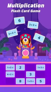 Multiplication Flash Card Game Screen Shot 1