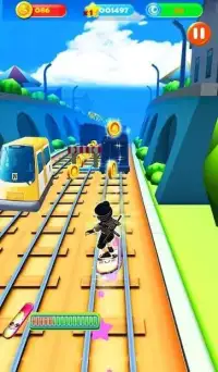 Ninja Subway Surf: Rush Run In City Rail Screen Shot 3