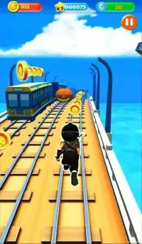 Ninja Subway Surf: Rush Run In City Rail Screen Shot 0