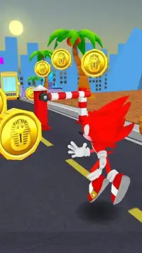 Sonic Red Subway Adventure: Dash Surf Runners 3D Screen Shot 2