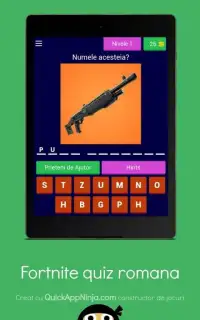 FORTNITE QUIZ ROMANA Screen Shot 4