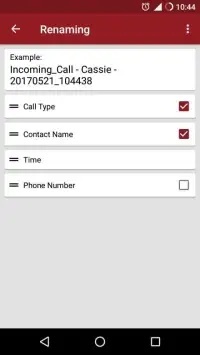 RMC: Android Call Recorder Screen Shot 2