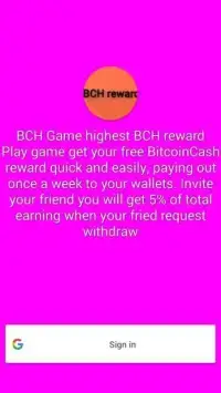 Free BitcoinCash Reward -play game get highest BCH Screen Shot 6