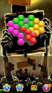 Hexagon Zombie Puzzle Screen Shot 5