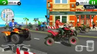 Permainan Balap Lalu Lintas Kota ATV 2019 - Racing Screen Shot 0