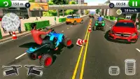 Permainan Balap Lalu Lintas Kota ATV 2019 - Racing Screen Shot 5