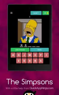 The Simpsons - Guess the Characters Screen Shot 22