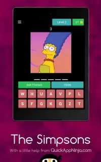 The Simpsons - Guess the Characters Screen Shot 18