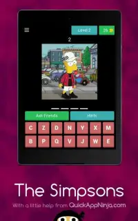 The Simpsons - Guess the Characters Screen Shot 8