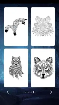Wolf Coloring Art Game Screen Shot 0