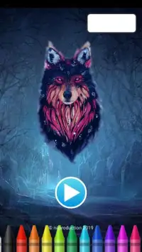 Wolf Coloring Art Game Screen Shot 4
