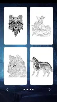 Wolf Coloring Art Game Screen Shot 1