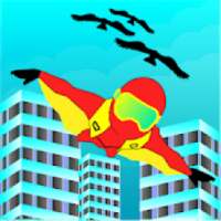 Wind Suit Rider Vs Birds