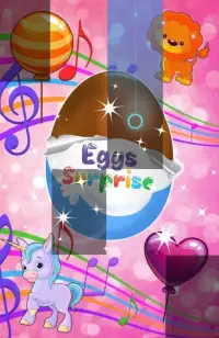 Piano Surprise Tiles Eggs : Chocolate Egg toy Game Screen Shot 1