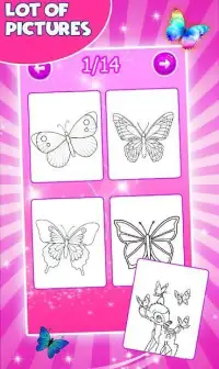 butterfly Coloring Game Screen Shot 0