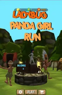 Lady bug Jungle Run 3D Panda Hero Girl Screen Shot 0