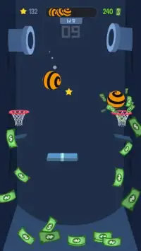 Mr. Dunk Shoot Slam－Fast Action Basketball Games Screen Shot 1