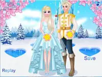Elsas Queenn Wedding - Dress up games for girls Screen Shot 0