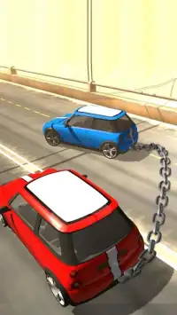 Chained Cars Against Ramp 3D Screen Shot 14